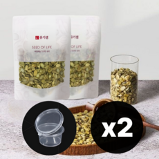 오븐에 구운 국산 볶은 호박씨 볶음 무염 무설탕 무첨가 무유탕 처리, 2개, 90g