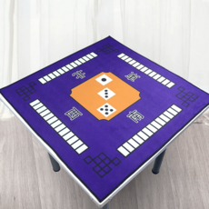 마작판 미끄럼방지 게임카페트 테이블보 소음방지 보드게임판 놀이판 보드게임매트 휴대용, 70x70cm, B타입 퍼플, 1개