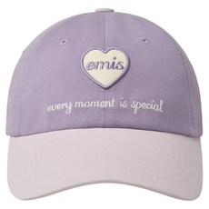 Emis 男女通用 愛心貼飾 同色系棒球帽