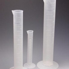 PP 플라스틱 메스 실린더 100mL용량 1mL몰드눈금 [KA.23-02] / (주)고려에이스과학 제품, 1/EA