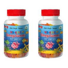[네추럴 팀버스] 캐나다직수입 어린이 영양보충제 키즈 오메가 꾸미 KIDS Omega Gummy 1병, 2개, 90정