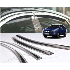 (썬바이저) 2010-2012 투싼IX 스텐 윈도우 바이저 자동차용품 익스테리어용품 선바이저 썬바이저 썬바이져 자동차썬바이저 스테인레스썬바이저 스텐썬바이저 윈도우바이저 도어바이저+, 빠른배송