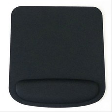 컴퓨터 mackbook 용 손목 받침대가있는 인체 공학적 게임용 마우스 패드 손 받침대 패드가있는 노트북 키보드 매트, Black-Large