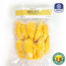 냉동 망고 과육 하프컷 망고과육, 1개, 1kg