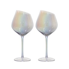 제이리빙 오로라 글라스 와인잔 고블렛, 엣지 벌룬, 2개