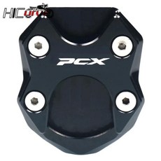 오토바이 킥스탠드 풋 사이드 스탠드 확장 패드, 1개, 1. Black, 기본