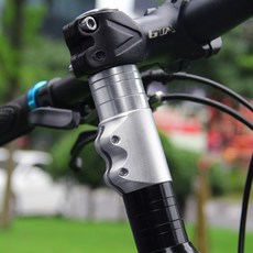 EA 높이조절 스텐 핸들바 자전거 부품 사이클링용품, 1개, 1-자전거헤드업-블랙