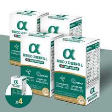 알파CD 지엘필 FILL 알파시클로덱스트린 GLP-1 덴마크 특허 유산균 L.CASEI431 3g x 15포, 15회분, 4박스