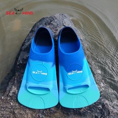 SEA WING 通用游泳腳蹼, 藍彩五色XXXS