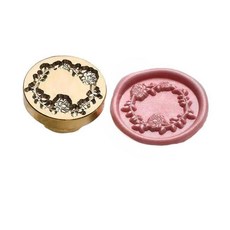 초대장 봉인 스탬프 도장 문양 황동 2.5cm 1개 A, No.6