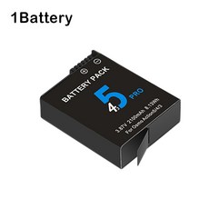 액션 5 프로 4 충전기 고속 액세서리용) 배터리 ( 2100MAH 2 카메라 3 슬롯, 1 Pc Battery