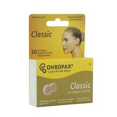 OHROPAX 蠟丸耳塞 10副20枚入 - 德國經典降噪耳塞，舒適好眠，提升專注力, 1套