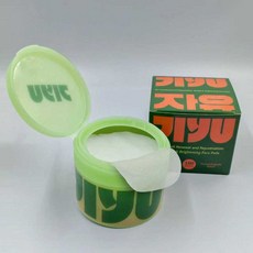 JIYU 積雪草煙酰胺肽爽膚棉片, 1個, 綠色溼敷棉一盒100片