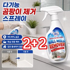 [당일출하] 다기능 곰팡이 제거 스프레이 초강력 곰팡이제거제 닦을 필요없/무효환불, 4박스, 240g