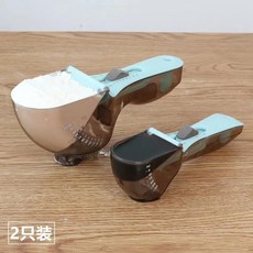 可調節量匙定量勺烘焙量勺計量勺奶粉咖啡量勺帶刻度食品級精準, 1個, 食品級PP材質,可調節量勺小號