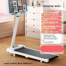 리온 접이식러닝머신 헬스장 런닝머신 워킹 유산소 홈트 워킹머신, 프리미엄 화이트 블루투스 APP 경사조절 감지 에어백, 기본 모델명/품번