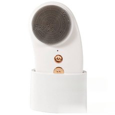 오스틱니 2026 NEW 초특가 실리콘 세안기 얼굴 방수 세안 브러쉬 초음파 마사지 미용 기기 전동 온열 세안 브러쉬, 화이트