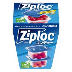 지퍼락 컨테이너 냉장고정리용기 정사각형 130ml, 1개