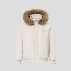 連帽毛領寬鬆加厚保暖短款棉服外套