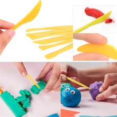 여유로미 지점토 공작칼 7개 세트 클레이점토 미술교육 클레이