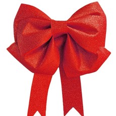 탐나마켓 초대형 리본 무타공 고리 포함 DIY키트, 1개, 글리터 레드