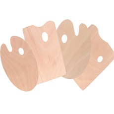 제임스마켓 미술용 우드 파레트 원목파레트, 원형 - 소