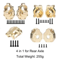 TRX4 황동 포털 액슬 드라이브 하우징 1/10 RC 크롤러 헤비 듀티 카운터 웨이트 세트, 14 4 in 1 GD-R-A, 1개