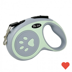 반려동물 외출 자동리드줄 5m 강아지 산책용 목줄 민트그레이