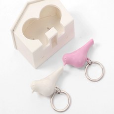 레보 열쇠고리 핑크 화이트 자동차키링