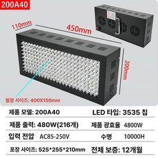 UV 조사기 건조 고주파 경화 가열기 램프 접착기 500W 365nm 휴대용 100-300W, 100-300, 200A40-365nm 216구