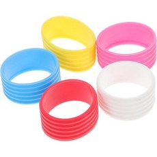 스쿼시그립 라켓그립 핸들 5PCS 흡수성 실리콘 테니스 라켓 그립 밴드 오버그립으로 스쿼시와 피클볼 랜덤 컬러에 적합한 향상된 제어력과 편안함을 제공합니다