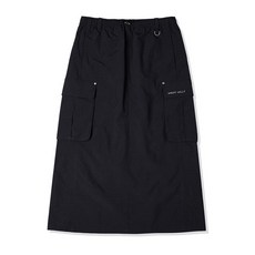 매장정품 와키윌리 WACKY WILLY 우먼스 나일론 카고 롱스커트 블랙 WA2502SR62BK 727142