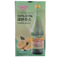 [트레이더스] 유기농 레몬쥬스 레몬주스 (2개입), 1L, 1박스