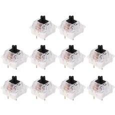 Outemu 3Pin 스위치 체리 MX 게이트론 diy용 기계식 키보드 교체용 블랙 레드 브라운 SMD LED, 04 BK