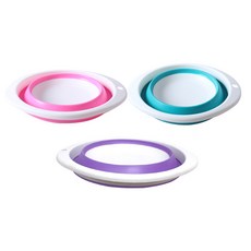 싸파 칼라 접이식 떡밥그릇 小 민물 낚시 떡밥통 붕어, 단품, 1개