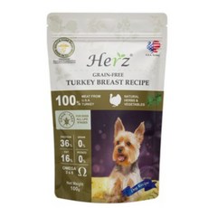 허즈 레시피 강아지 알러지 눈물 사료, 칠면조+채소, 100g, 3개