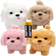 파피앙 움직이는 강아지 작동인형 + 건전지 복덩이강아지인형, 복덩이펫-핑크, 1개