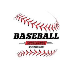 (영문도서) Baseball Scorecards With Lineup Cards: 50 Scoring Sheets For Baseball and Softball Games Paperback, Independently Published, English, 9781686374913