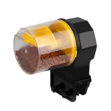 魚缸自動餵食器 烏龜餵食器 定時餵魚, 黃色, 1個