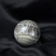 мσσи_нασ ᙏ̤̫͚ 白9 螢石球 絲綢 5.3cm 水染墨 星球橫紋 白玉珍珠 羽毛紋, 1個