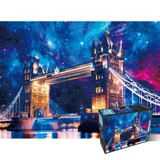 학산문화사 랜드마크 액자퍼즐 500피스 타워브릿지의 우주쇼, 1개