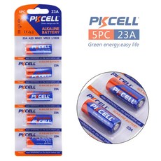 PKCELL 알카라인 건전지 23A 12V 카드포장, 5개