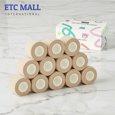 이티씨몰 자가점착 밴드 2.5cm 압박붕대 10+2 베이지, 1개