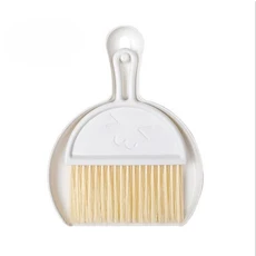 고양이 햄스터 쓰레받기 작은 빗자루 세트 애완동물 전문 청소 도구 토끼 배변삽 기니피그 화장실 액세서리, 04 White-A