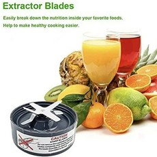 NutriBullet 600W Pro 블렌더 예비 부품과 호환되는 스테인레스 스틸 추출기 블레이드 교체품