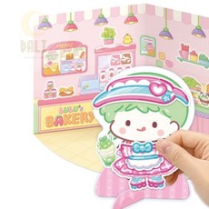 [탕후루의 달인] 마그네틱형 자석인형놀이 루루베이커리 옷입히기놀이 자석데코놀이