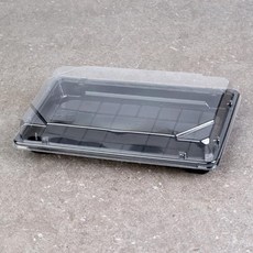 초밥용기 DST-R 시리즈 흑색 소량세트, 1개, 100개, 흑색소량세트(뚜껑+용기) DST-R20