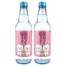 기무라음료 복을 불러오는 고양이 사이다, 340ml