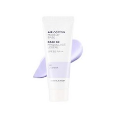 THE FACE SHOP AIR COTTON MAKEUP BASE 妝前乳 SPF30 PA++ (紫色), 1個