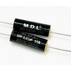 M.D.L. XPP系列金屬化聚丙烯膜電容器 專業音響專用 提升音質清晰度, 1個, 0.01uF630V 7mm*18mm